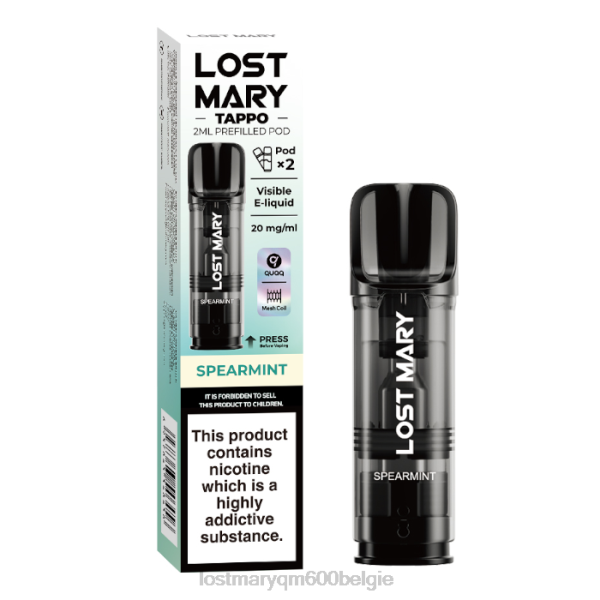 LOST MARY kopen verloren mary tappo voorgevulde peulen - 20 mg - 2 stuks 48446176 groene munt