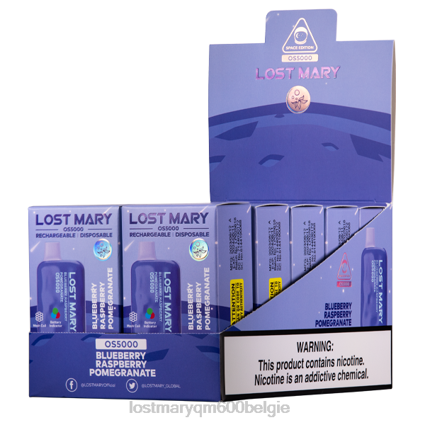 LOST MARY puffs maria os5000 verloren 4844683 bosbes framboos granaatappel