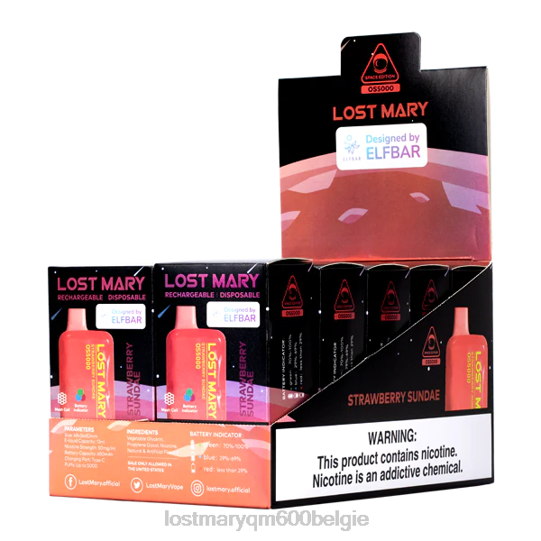LOST MARY vape bestellen maria os5000 verloren 4844671 Aardbeienijscoupe