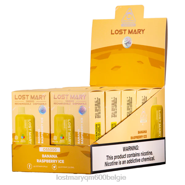 LOST MARY vape kopen belgie maria os5000 verloren 484464 banaan-frambozenijs