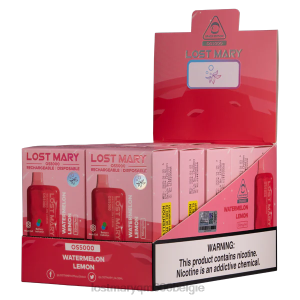 LOST MARY vapes kopen maria os5000 verloren 4844678 watermeloen citroen