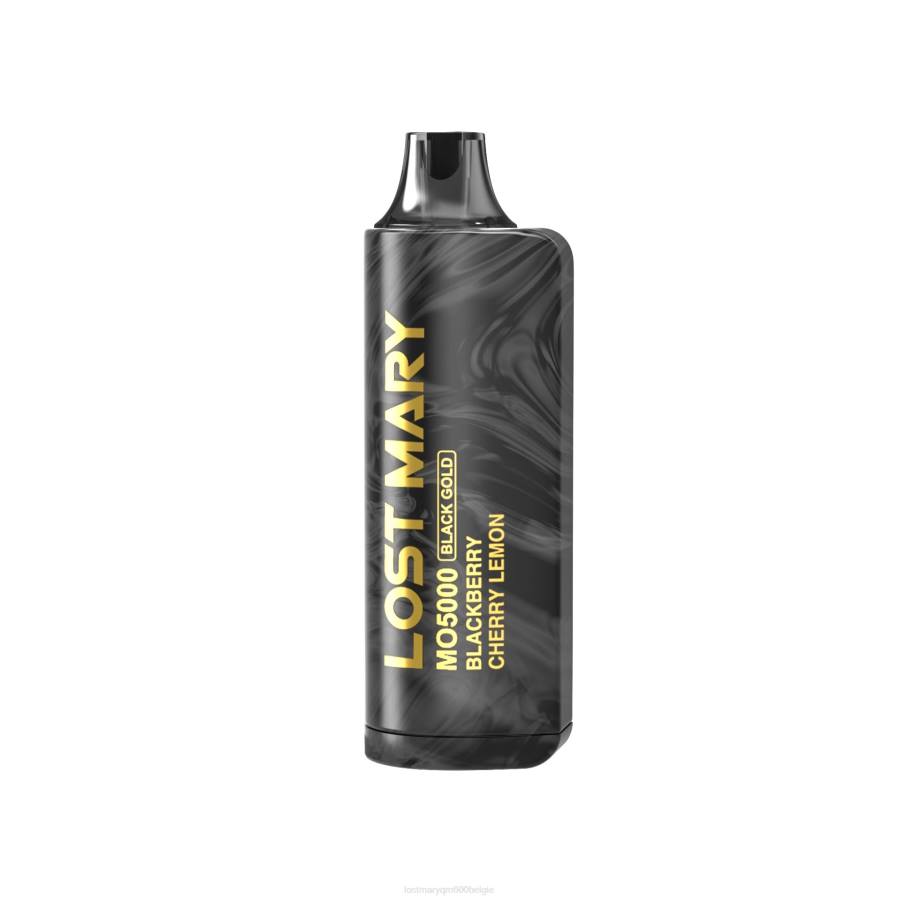 LOST MARY mo5000 zwart goud wegwerp 10ml 62RP1 bramen kers citroen LOST MARY vape bestellen