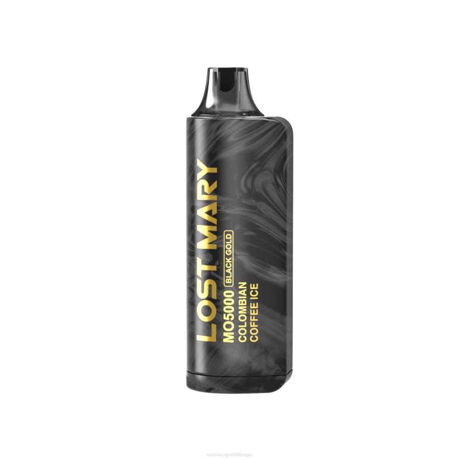 LOST MARY mo5000 zwart goud wegwerp 10ml 62RP2 Colombiaanse koffie LOST MARY belgie
